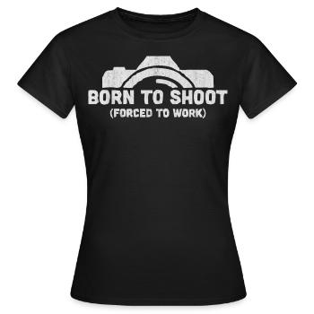 appareil photo - T-shirt Femme - noir - Devant - AI Model Female 172 dark (172cm)