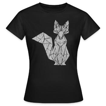 Fox, foxes - Women's T-Shirt - black - Front - AI Model Female 172 dark (172cm)
