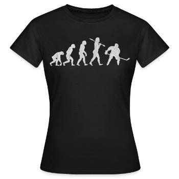 Hockey, ice hockey - Women's T-Shirt - black - Front - AI Model Female 172 dark (172cm)