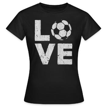 Football, football - T-shirt Femme - noir - Devant - AI Model Female 172 dark (172cm)