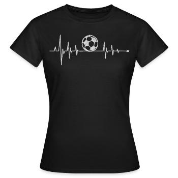 Football, football - T-shirt Femme - noir - Devant - AI Model Female 172 dark (172cm)