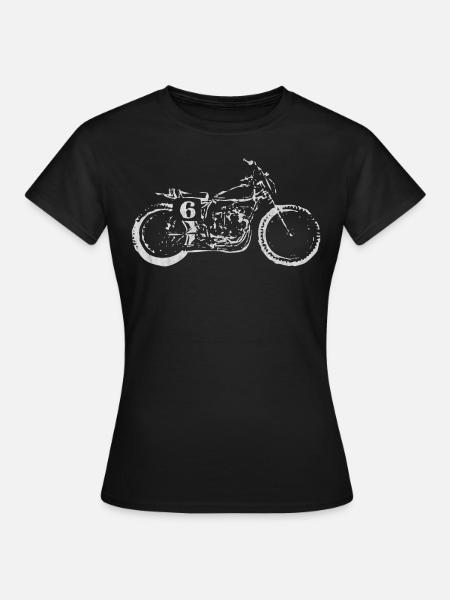 Motorrad fahren, motorrad - Frauen T-Shirt - Schwarz