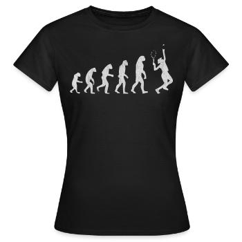 Tennis, tennis, tennis player - Women's T-Shirt - black - Front - AI Model Female 172 dark (172cm)
