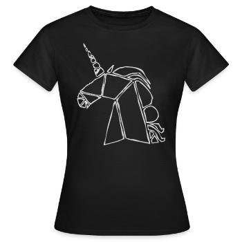 Unicorns, unicorn - Women's T-Shirt - black - Front - AI Model Female 172 dark (172cm)
