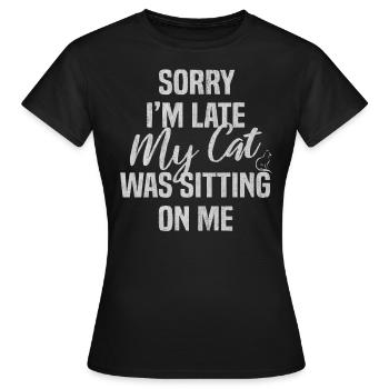 Chat, amour de chat, amoureux de chat, ami de chat - T-shirt Femme - noir - Devant - AI Model Female 172 dark (172cm)