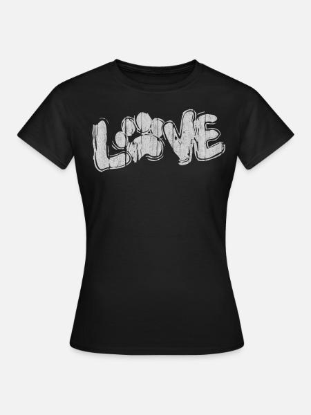 Dog, love dogs, dog lovers, dog lovers - Women's T-Shirt - black