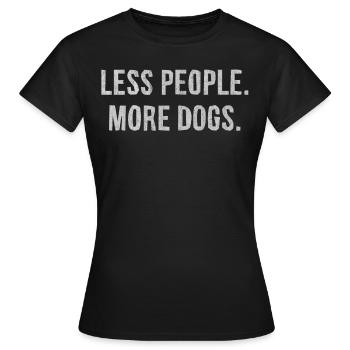 Dog, love dogs, dog lovers, dog lovers - Women's T-Shirt - black - Front - AI Model Female 172 dark (172cm)