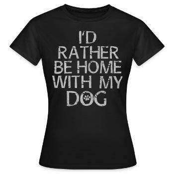 Dog, love dogs, dog lovers, dog lovers - Women's T-Shirt - black - Front - AI Model Female 172 dark (172cm)