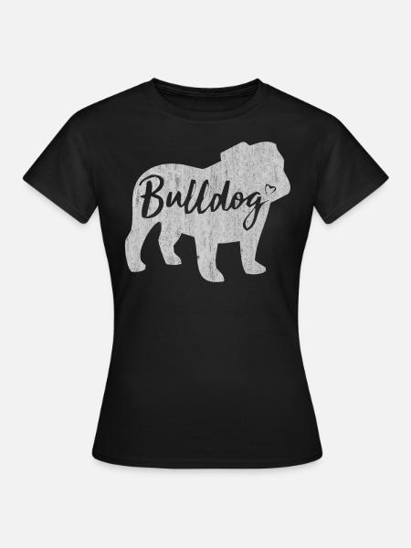 Englische Bulldogge, französische bulldogge, Hunde - Frauen T-Shirt - Schwarz