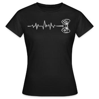 gamer, pro gamer, online gaming, gaming, video gam - Women's T-Shirt - black - Front - AI Model Female 172 dark (172cm)