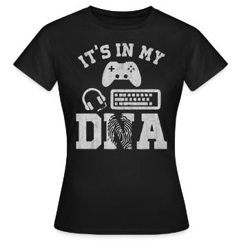 gamer, pro gamer, online gaming, gaming, video gam - Women's T-Shirt - black - Front - AI Model Female 172 dark (172cm)