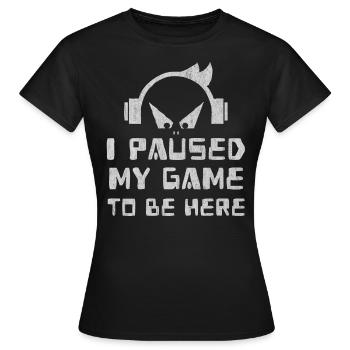 gamer, pro gamer, online gaming, gaming, video gam - Women's T-Shirt - black - Front - AI Model Female 172 dark (172cm)