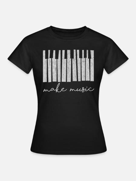 Music, instrument, learning instrument, instrument s - Women's T-Shirt - black
