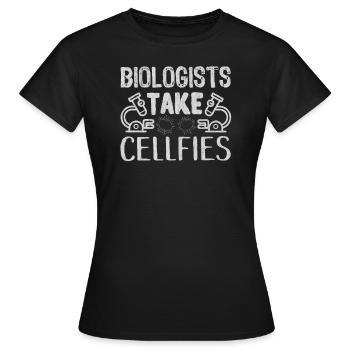 Biology teacher, biology teacher, teacher, teacher - Women's T-Shirt - black - Front - AI Model Female 172 dark (172cm)