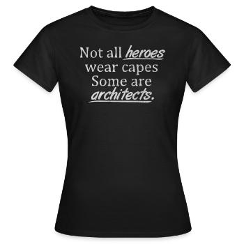 Architecture, architecte, architecture student studiu - T-shirt Femme - noir - Devant - AI Model Female 172 dark (172cm)