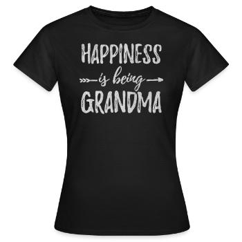 Grand-mère, mamie, mamie, grands-parents - T-shirt Femme - noir - Devant - AI Model Female 172 dark (172cm)