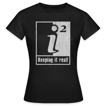Maths, maths, prof de maths, prof de maths, - T-shirt Femme - noir - Devant - AI Model Female 172 dark (172cm)