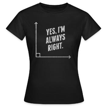 Maths, maths, prof de maths, prof de maths, - T-shirt Femme - noir - Devant - AI Model Female 172 dark (172cm)
