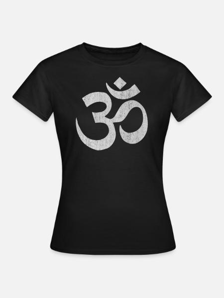 Om Zeichen, Om Mandala, Om Meditation, Om Symbol - Frauen T-Shirt - Schwarz