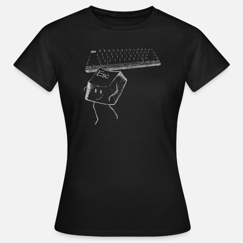 Nerd, geek, intelligence, computer science - Women's T-Shirt - black
