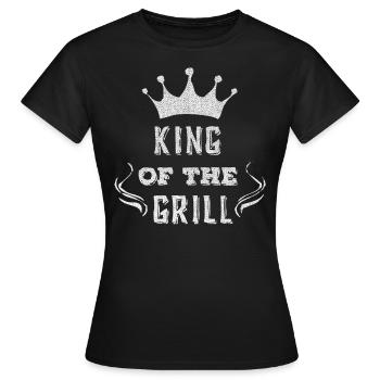 Grillen, Grill, Grill wetter, Fleisch grillen, Pap - Frauen T-Shirt - Schwarz - Vorne - AI Model Female 172 dark (172cm)