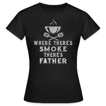 Grillen, Grill, Grill wetter, Fleisch grillen, Pap - Frauen T-Shirt - Schwarz - Vorne - AI Model Female 172 dark (172cm)