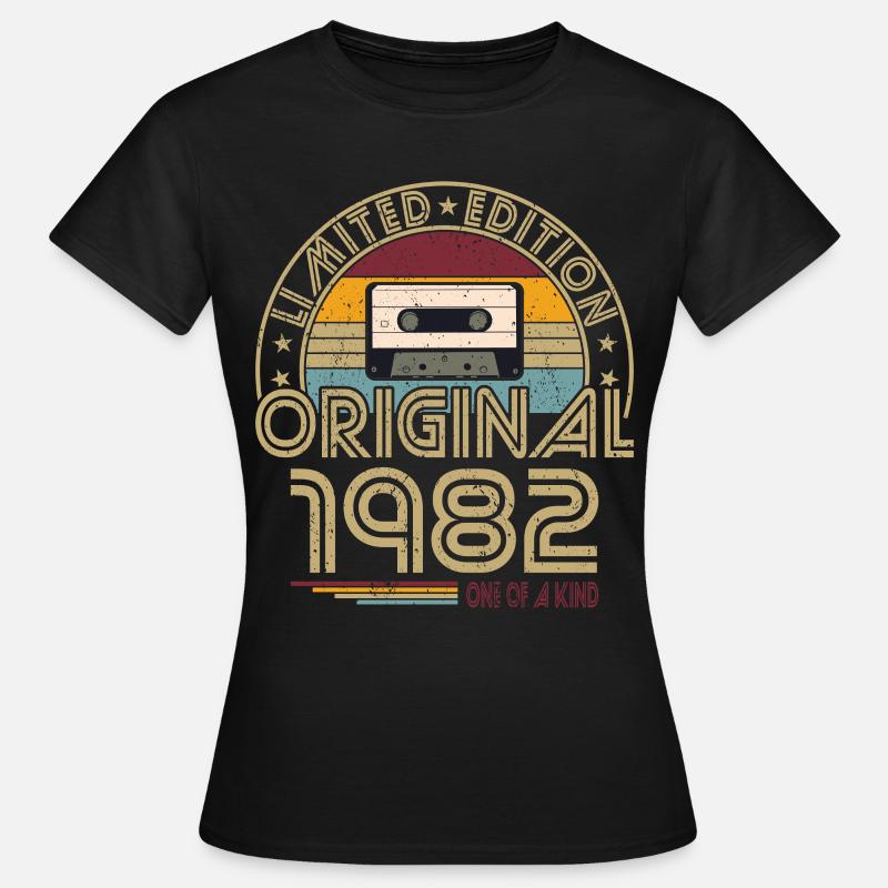 40° compleanno nato nel 1982 Originale 1982 - Maglietta da donna - nero