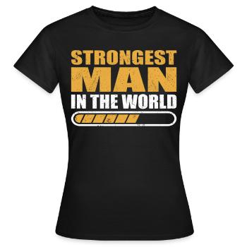 Homme fort Homme le plus fort dans le monde Culturisme - T-shirt Femme - noir - Devant - AI Model Female 172 dark (172cm)