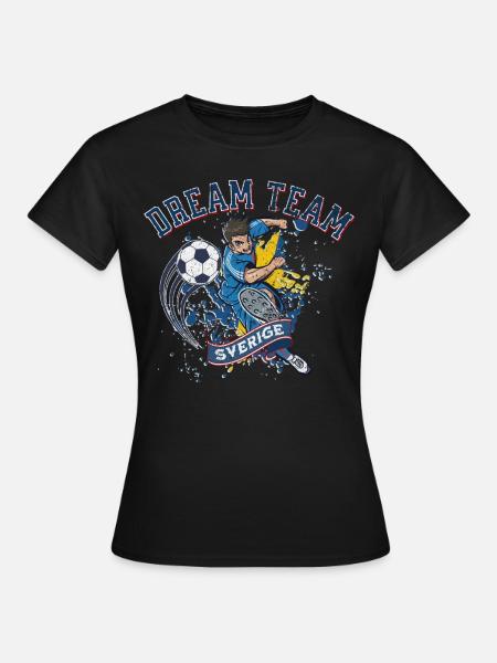Dreamteam Sverige - Frauen T-Shirt - Schwarz