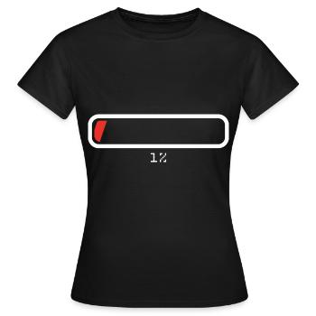 Ladebalken Loading - Frauen T-Shirt - Schwarz - Vorne - AI Model Female 172 dark (172cm)