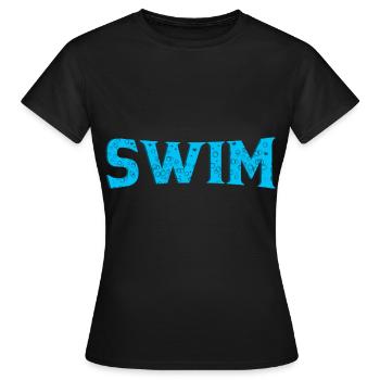 Nager - T-shirt Femme - noir - Devant - AI Model Female 172 dark (172cm)