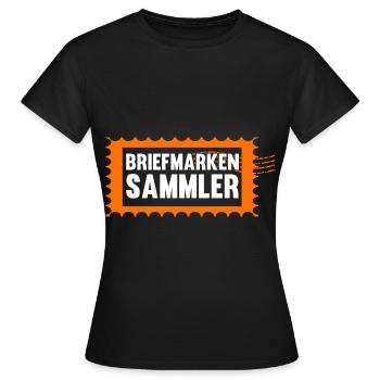 Philatelie Briefmarkensammlung Briefmarkensammler - Frauen T-Shirt - Schwarz - Vorne - AI Model Female 172 dark (172cm)