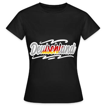 Allemagne - T-shirt Femme - noir - Devant - AI Model Female 172 dark (172cm)