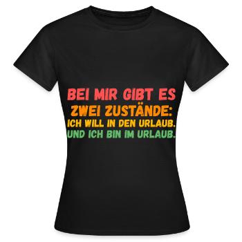 Sommerurlaub Urlauber Urlaub - Frauen T-Shirt - Schwarz - Vorne - AI Model Female 172 dark (172cm)