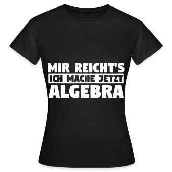Mathematik Mathe Rechnen Algebra - Frauen T-Shirt - Schwarz - Vorne - AI Model Female 172 dark (172cm)