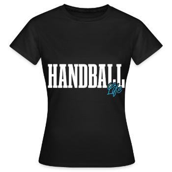 Handballeur Handballeur - T-shirt Femme - noir - Devant - AI Model Female 172 dark (172cm)