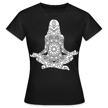 Yoga Gift Gift Idea - Women's T-Shirt - black - Front - AI Model Female 172 dark (172cm)
