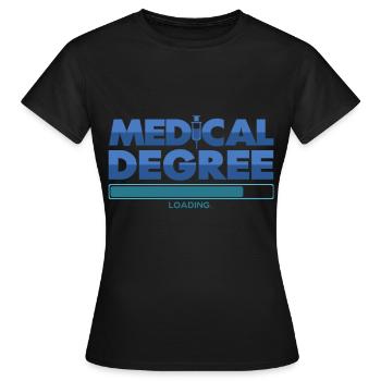 Medicine study - Women's T-Shirt - black - Front - AI Model Female 172 dark (172cm)