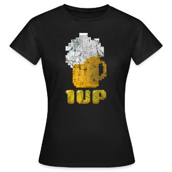 bière - T-shirt Femme - noir - Devant - AI Model Female 172 dark (172cm)