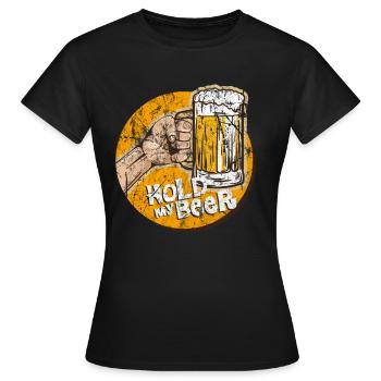 alcool - T-shirt Femme - noir - Devant - AI Model Female 172 dark (172cm)