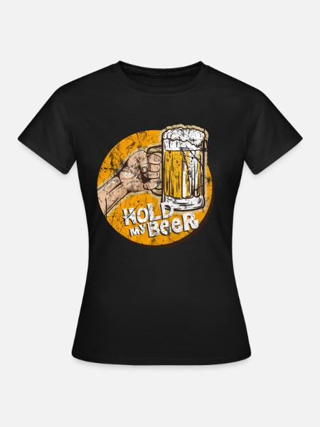 Alkohol - Frauen T-Shirt - Schwarz