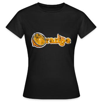 Frucht - Frauen T-Shirt - Schwarz - Vorne - AI Model Female 172 dark (172cm)
