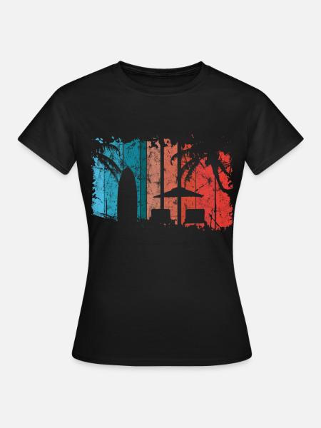 Strand - Frauen T-Shirt - Schwarz