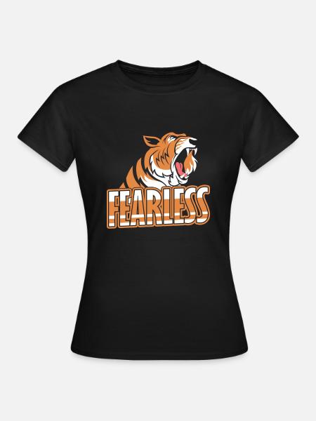tygrys - Dame-T-shirt - sort