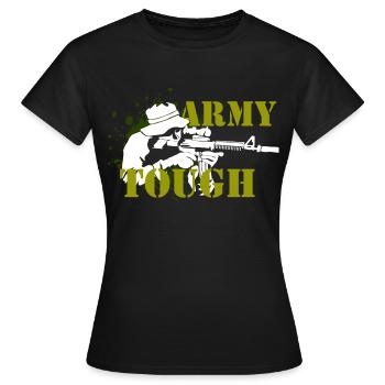 armée - T-shirt Femme - noir - Devant - AI Model Female 172 dark (172cm)