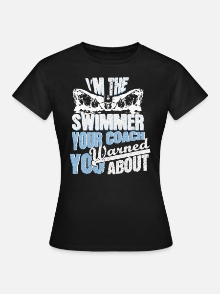 Trainer Schwimmen Geschenk - Frauen T-Shirt - Schwarz
