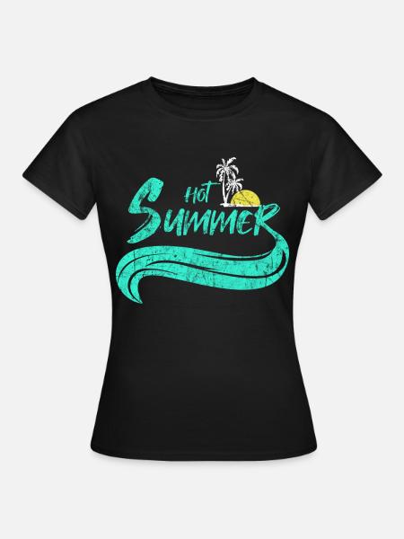 Strand - Frauen T-Shirt - Schwarz