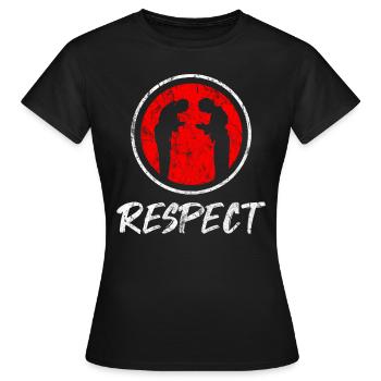 Kampfsport - Frauen T-Shirt - Schwarz - Vorne - AI Model Female 172 dark (172cm)