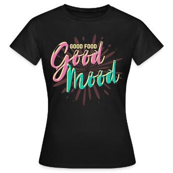 eat - Women's T-Shirt - black - Front - AI Model Female 172 dark (172cm)
