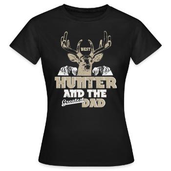 Father chasing gift - Women's T-Shirt - black - Front - AI Model Female 172 dark (172cm)